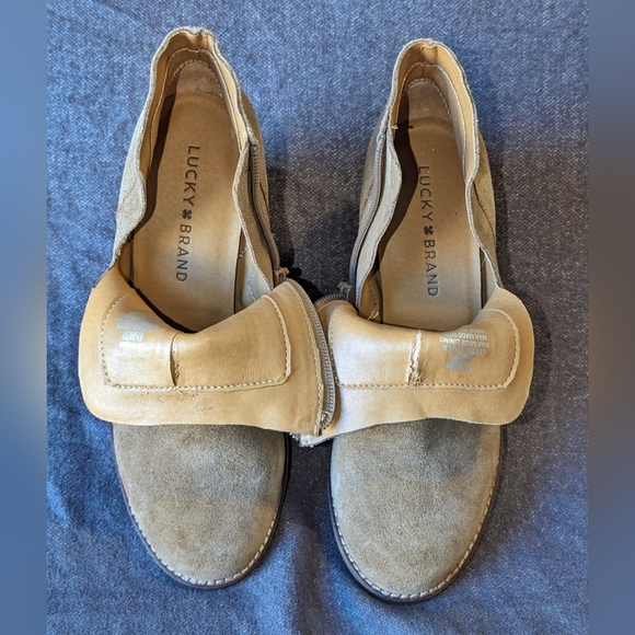 Lucky Brand Leather Suede ankle booties - Picture 6 of 7